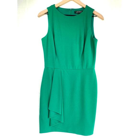 Lauren Ralph Lauren Dresses & Skirts - LAUREN Ralph Lauren Kelly Green Sleeveless Dress Size 6 Workwear Business Casual